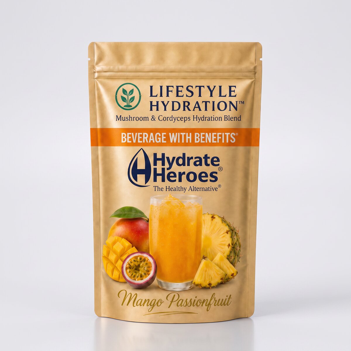 Hydrate Heroes Mango Passionfruit pouch